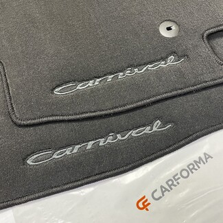 Ворсовые коврики на KIA Carnival III 7 мест 2014 - 2021 в Нальчике Ворсовые коврики на KIA Carnival III 7 мест 2014 - 2021 в Нальчике