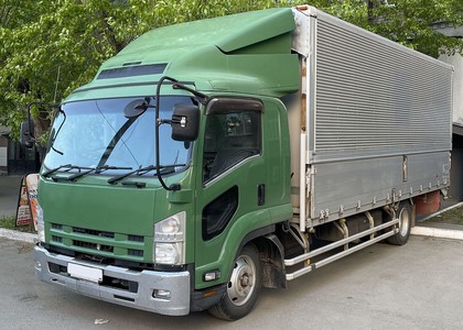 Ворсовые коврики на Isuzu Forward V широкая кабина 2007 - 2025 в Нальчике