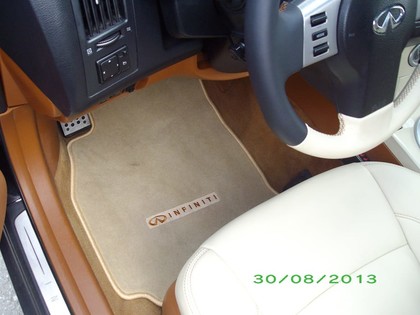 Ворсовые коврики на Infiniti FX I 2003 - 2008 в Нальчике