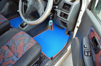 Ворсовые коврики на Mitsubishi Pajero Mini II 1998 - 2012 в Нальчике