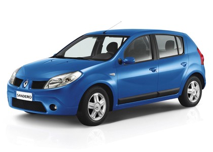 Ворсовые коврики на Renault Sandero I 2009 - 2014 в Нальчике
