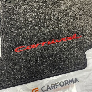 Ворсовые коврики на KIA Carnival III 7 мест 2014 - 2021 в Нальчике Ворсовые коврики на KIA Carnival III 7 мест 2014 - 2021 в Нальчике