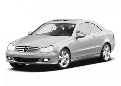 Ворсовые коврики на Mercedes CLK (C209) 2002 - 2009 в Нальчике