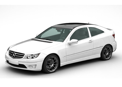 Ворсовые коврики на Mercedes CLC (CL203) 2008 - 2011 в Нальчике